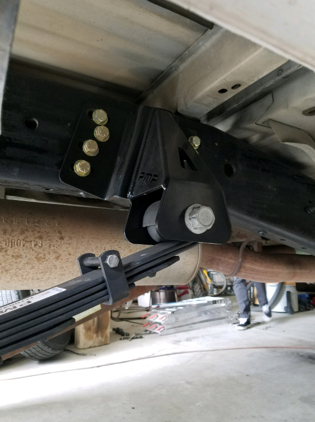OBS FORD F-250/350 REAR 2008+ LEAF SPRING HANGER CONVERSION BRACKETS