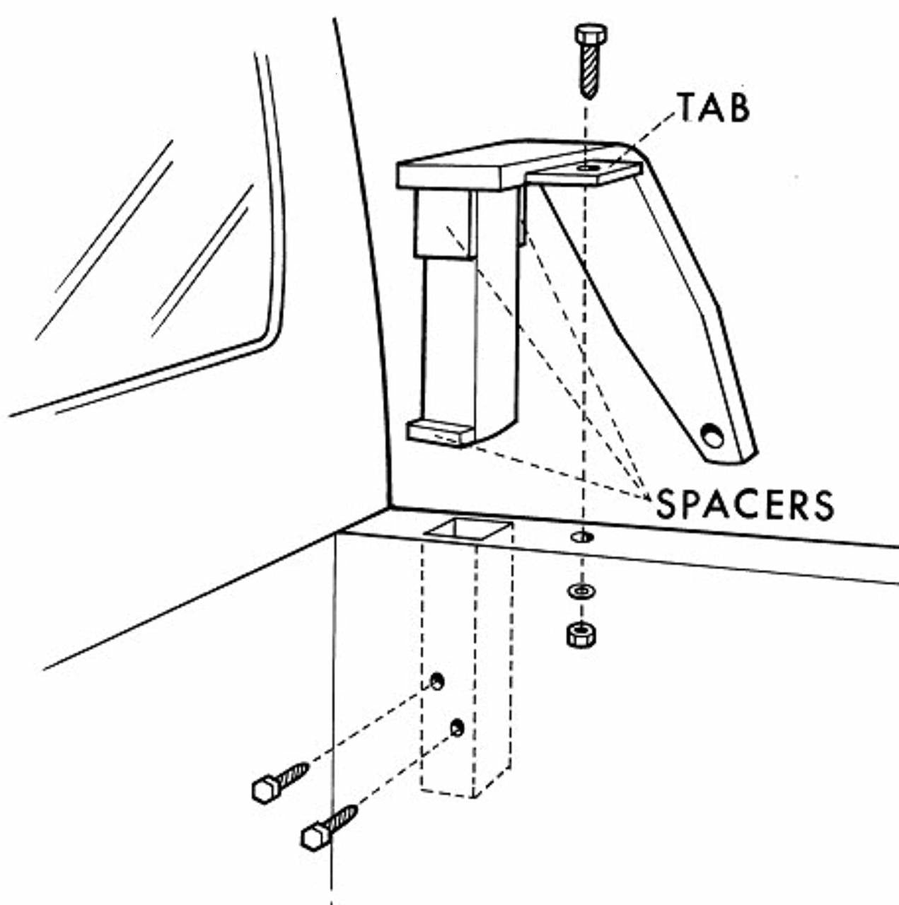 OBS Ford Camper Tie Down Brackets