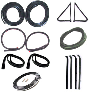 Precision Weatherstrip Kit w/Chrome Trim (1980-1986)