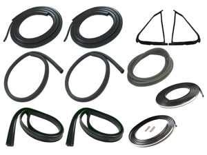 Precision Weatherstrip Kit w/Chrome Trim (1987-1991)