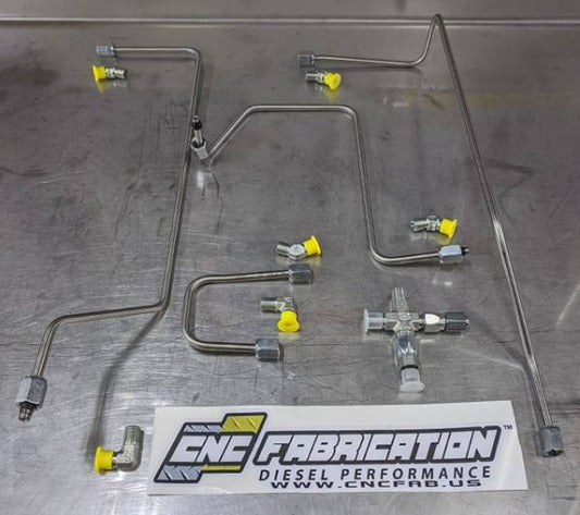 CNC Fab 4-Line Feed Fuel Line Kit - 1999-2003 Ford F-Series