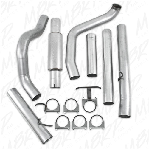 (1998-2003) - MBRP 4" Turbo Back, Single Side, Ford Powerstroke 7.3L