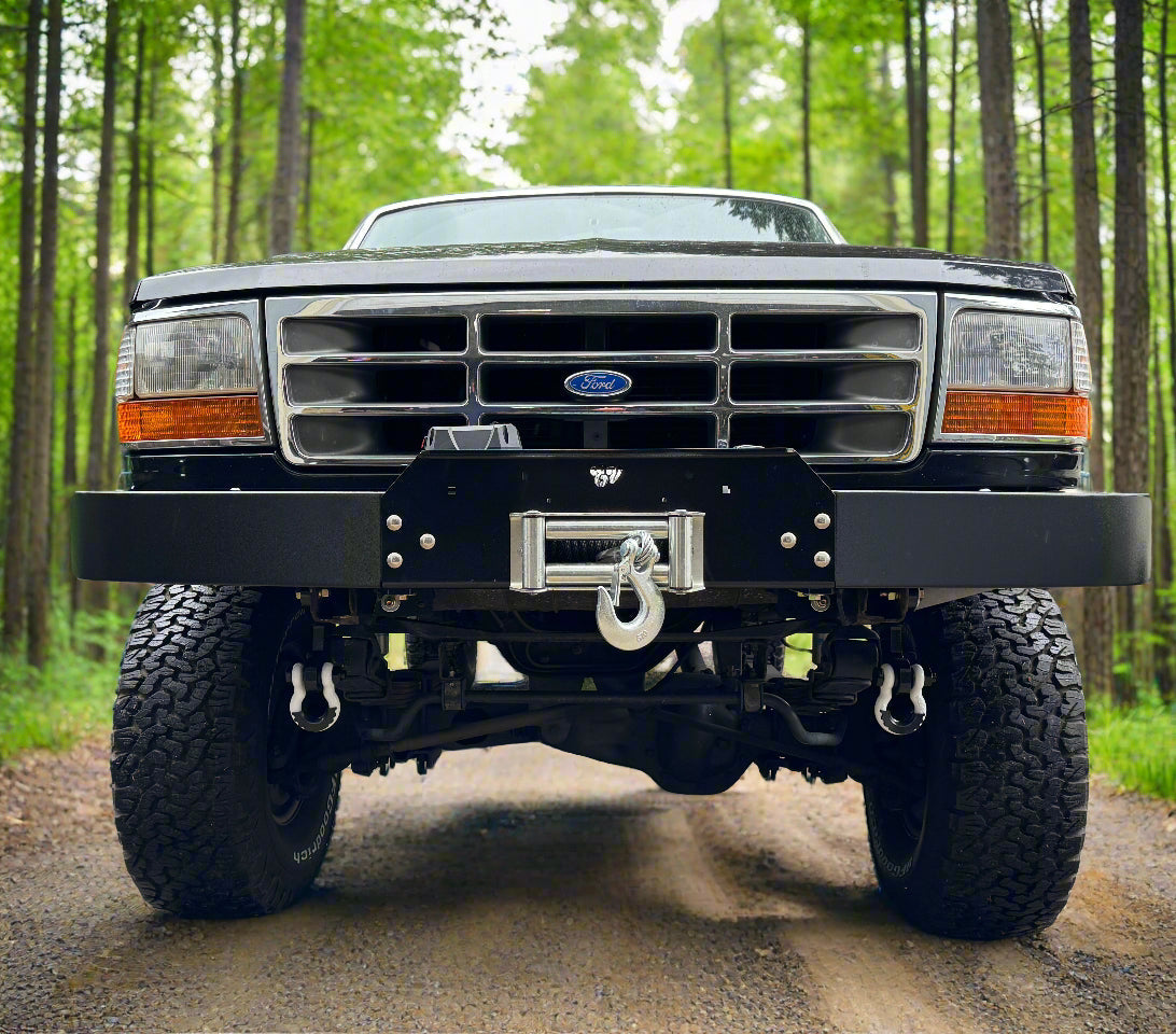 Engineered Vintage ‘GOAT' winch bumper - 1987-1997 Ford F-Series