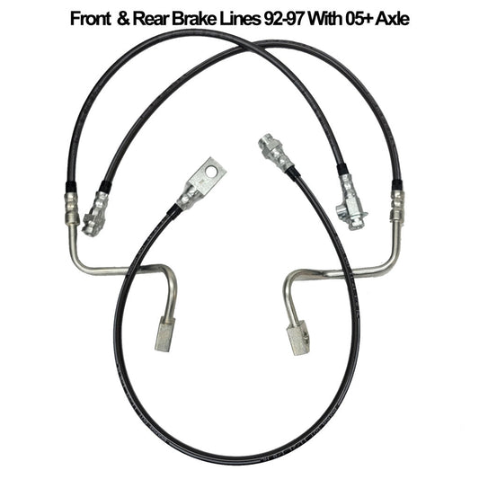 Ford Brake Lines - Extended, Super Duty Conversion - 1992-1997 Ford F-Series