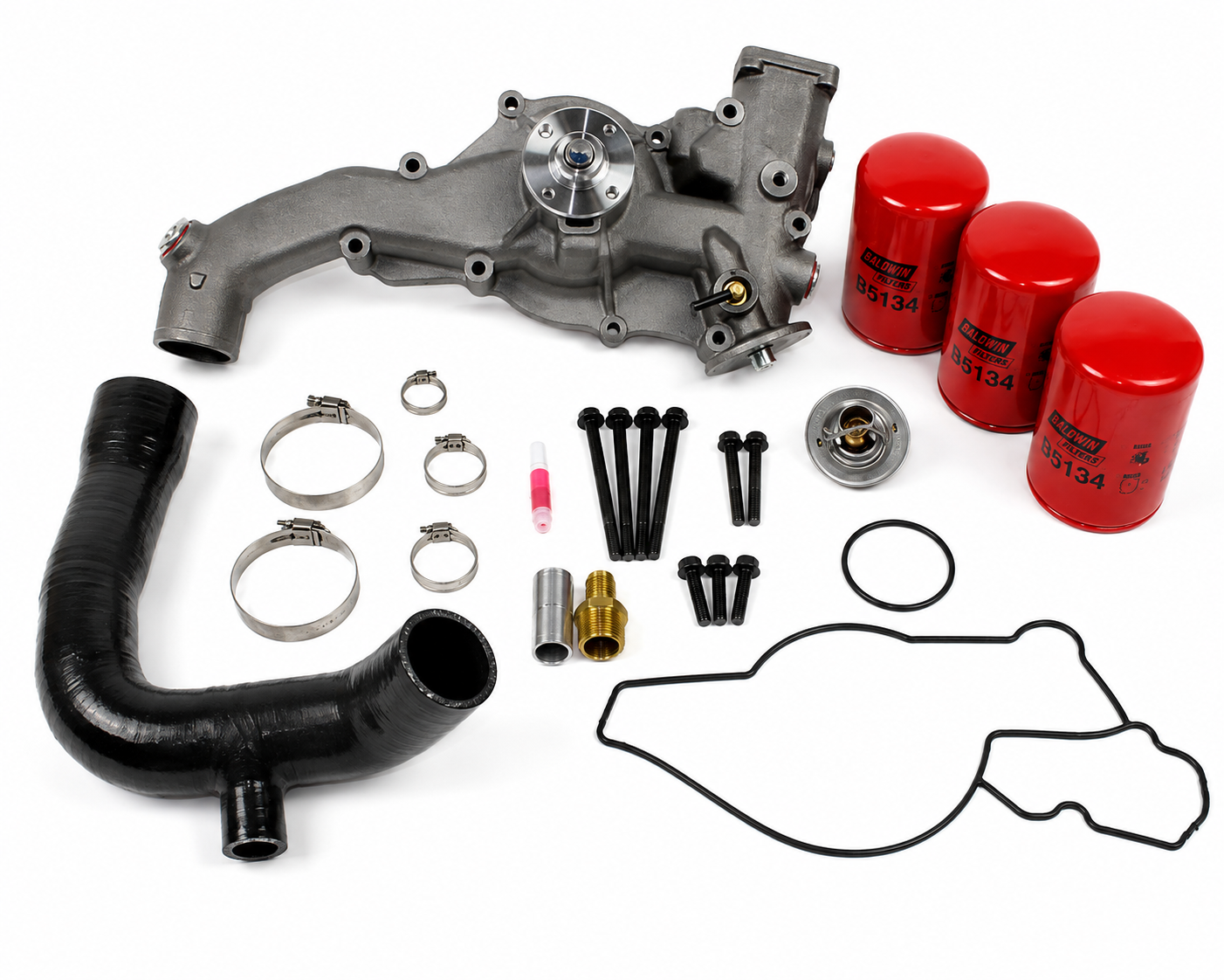 Dieselsite Water Pump with Coolant Filter - 1995 – 1997 Ford F-Series