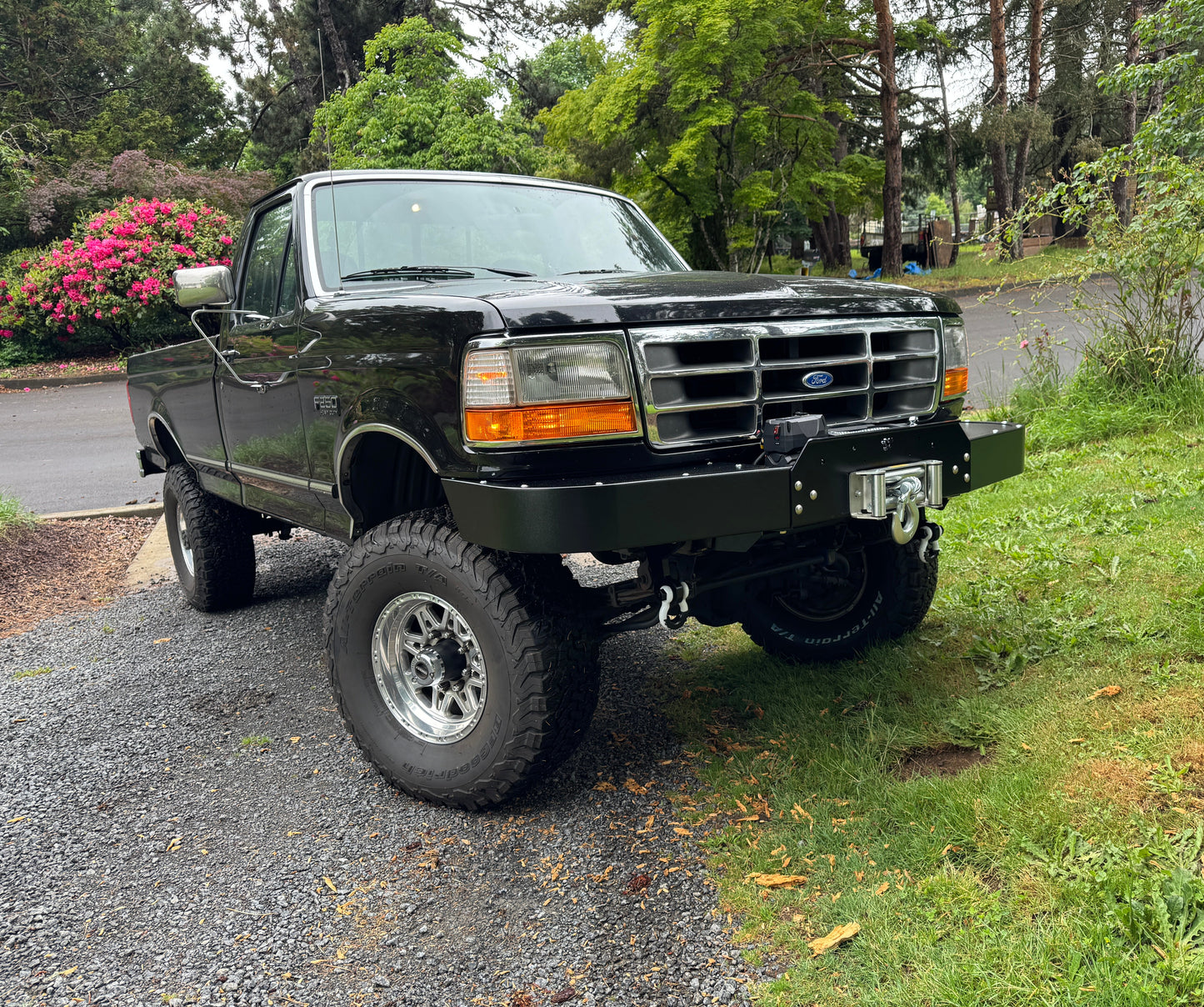 Engineered Vintage ‘GOAT' winch bumper - 1987-1997 Ford F-Series