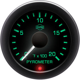 Isspro EV2 2 1/16" 0-2000 Pyrometer with Built-in Warning Light