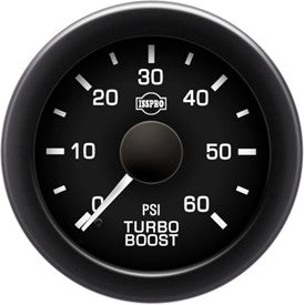 Isspro EV2 2 1/16" 0-60 psi Boost Gauge with Built-in Warning Light