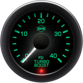 Isspro EV2 2 1/16" 0-40 psi Boost Gauge with Built-in Warning Light