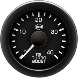 Isspro EV2 2 1/16" 0-40 psi Boost Gauge with Built-in Warning Light