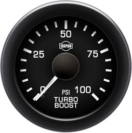 Isspro EV2 2 1/16" 0-100 psi Boost Gauge with Built-in Warning Light