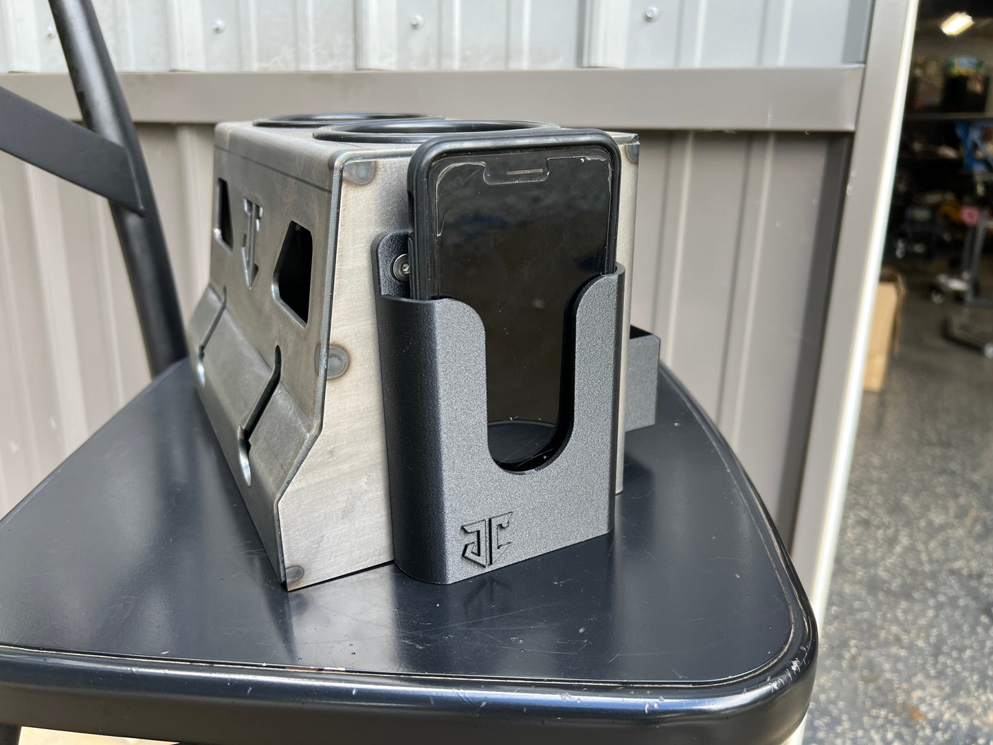 JC Customs Console Cup Holder Phone Mount - 1994-1997 Ford F-Series & Bronco