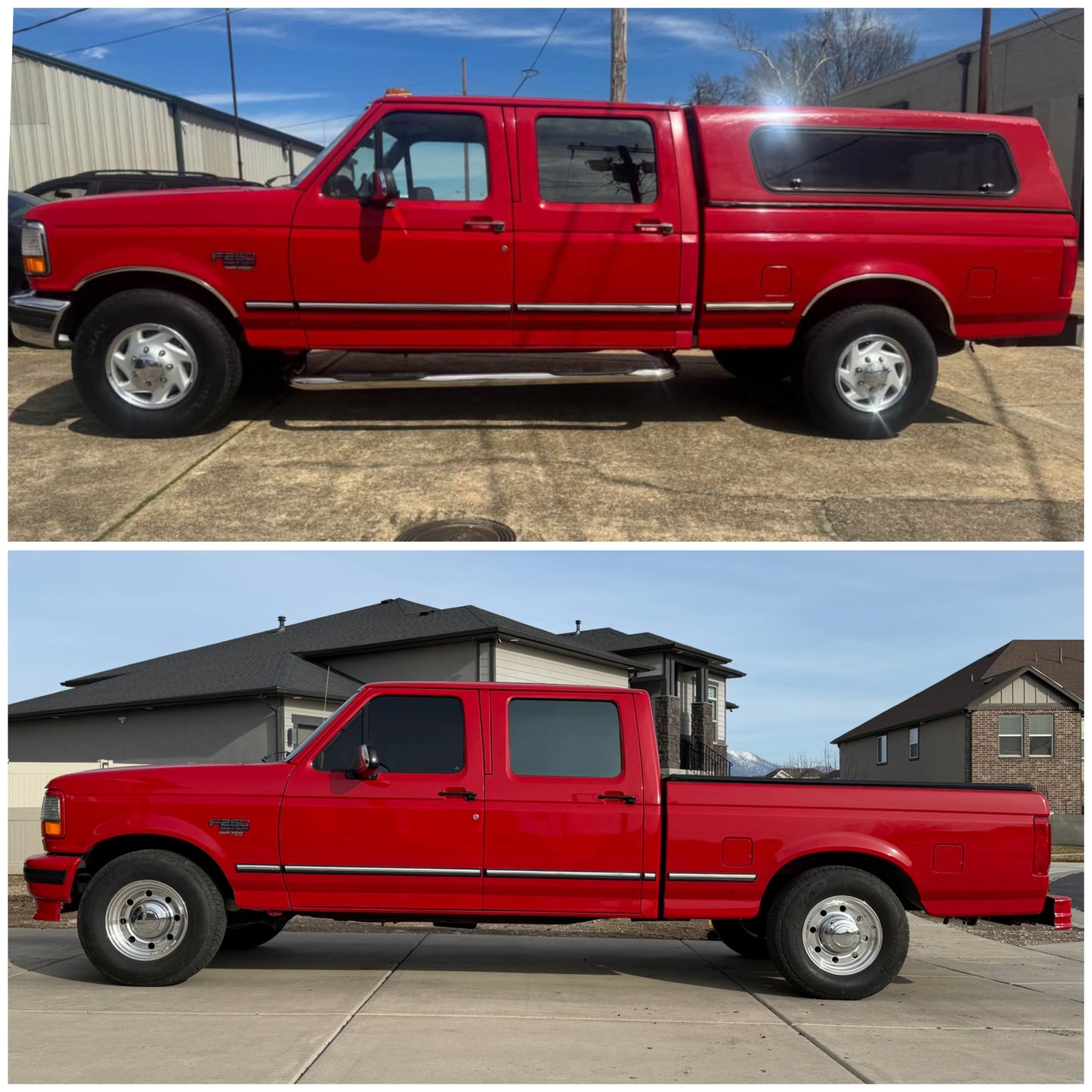 DJM Suspension F250/F350 4 inch Rear Hanger & Shackle Kit - 1987-1997 Ford F-Series