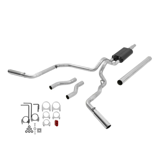 Flowmaster American Thunder 3" Dual Exit Cat-Back Exhaust - 1987-1996 Ford F-Series