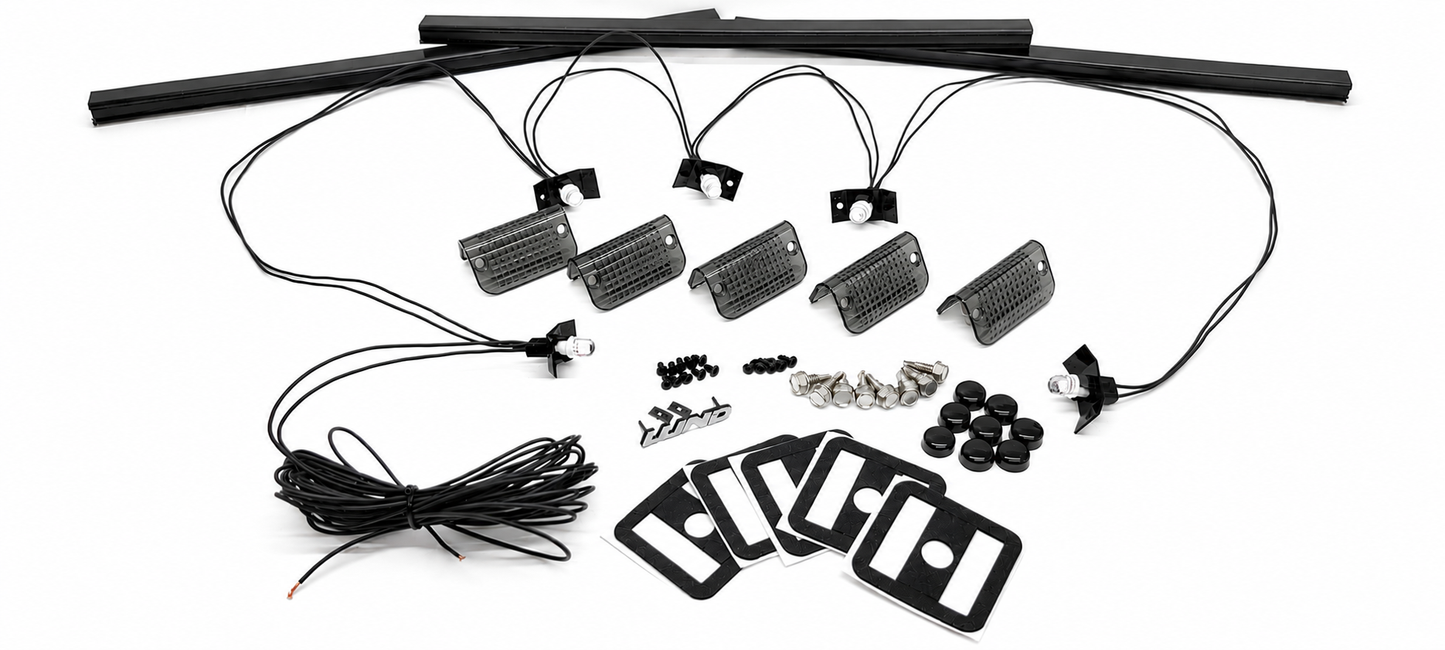 Complete Performance Lund Sun Visor Complete Kit - 1992-1997 Ford F-Series & Bronco