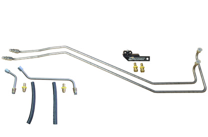 98.5-03 7.3L CNC Fab ZF6 Transmission Cooler Line Kit w/ 3/8" Barbs - 425008
