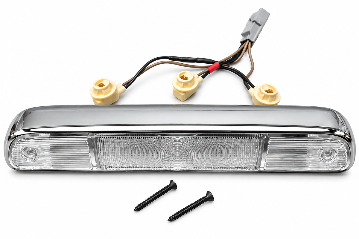 Complete Performance Chrome Clear Third Brake Light Package - 1994-1997 Ford F-Series & Bronco