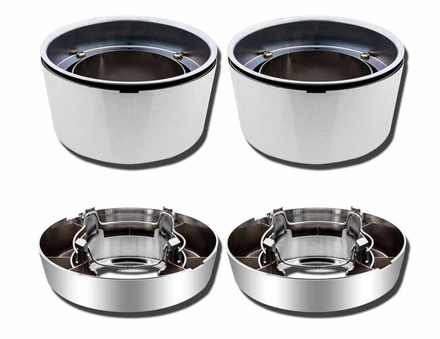 Front Wheel Center Hub Cap Set - (Open - 4x4) - Aftermarket