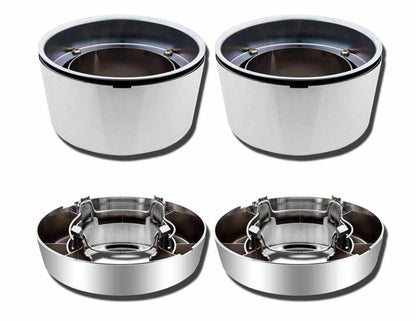 Front Wheel Center Hub Cap Set - (Open - 4x4) - Aftermarket