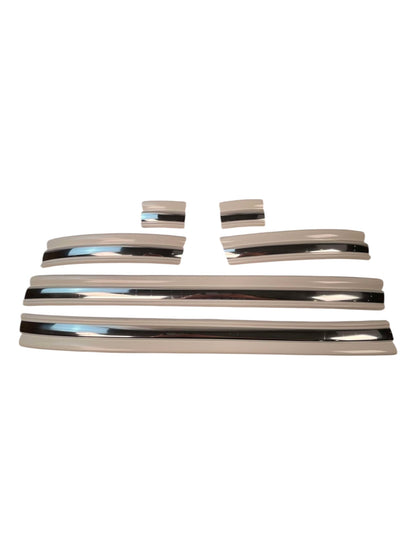 Chrome Body Molding Set - White - 1992-1997 F-Series & Bronco