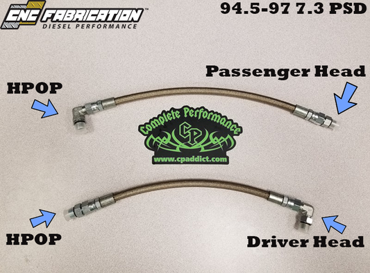 94.5-97 7.3L CNC Fab OBS HPOP Line Kit - 424001