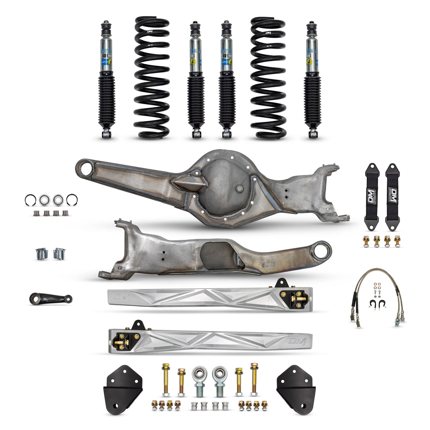 Desolate Motorsports Front 4" Mid Travel Lift Kit  (Bolt-on) - 1980-1996 Ford F150/Bronco