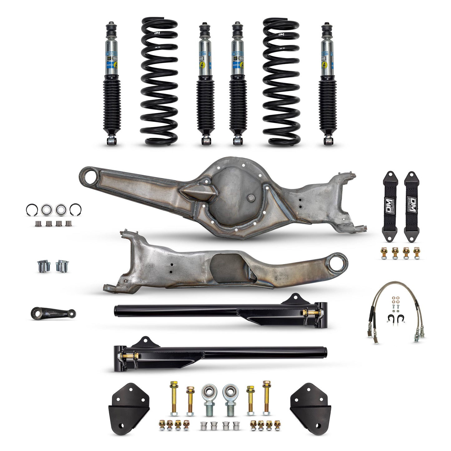 Desolate Motorsports Front 4" Mid Travel Lift Kit  (Bolt-on) - 1980-1996 Ford F150/Bronco