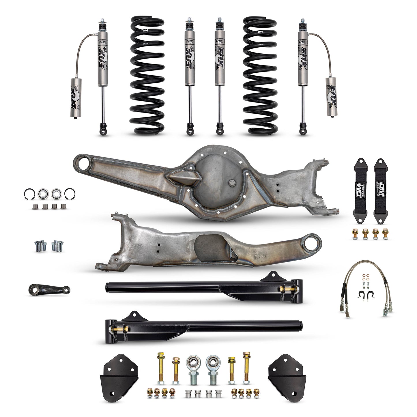 Desolate Motorsports Front 4" Mid Travel Lift Kit  (Bolt-on) - 1980-1996 Ford F150/Bronco