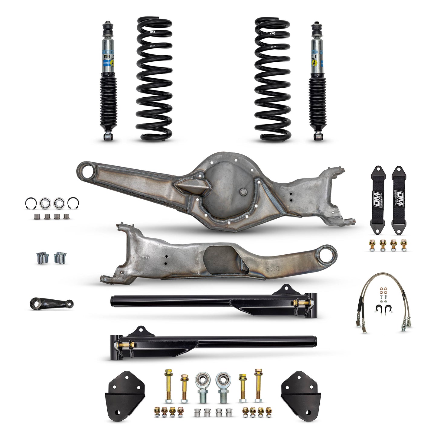 Desolate Motorsports Front 4" Mid Travel Lift Kit  (Bolt-on) - 1980-1996 Ford F150/Bronco