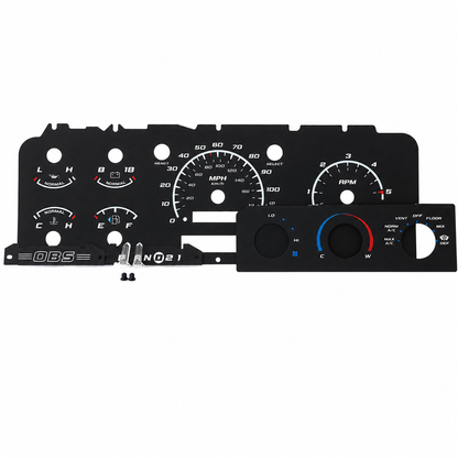 93-95 Cluster Faceplate Kit - Lightning