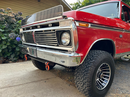 Engineered Vintage Shackle Bracket Tow Hooks - 1967-1977 Ford F-Series