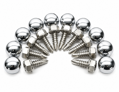 Complete Performance Lund Sun Visor Mounting Hardware Stainless Screws - 1992-1997 Ford F-Series & Bronco