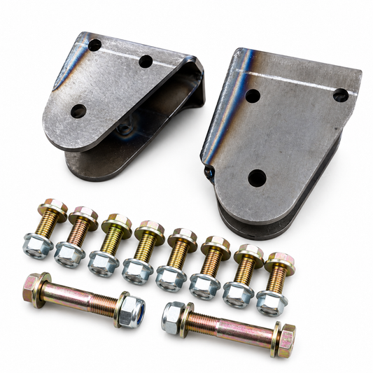 Carrick Customs Fabricated Twin Traction Beam Pivot Brackets - 1980-1997 Ford F-Series