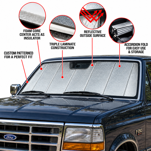 Covercraft Custom Sunshade - 1992-1997 Ford F-Series & Bronco