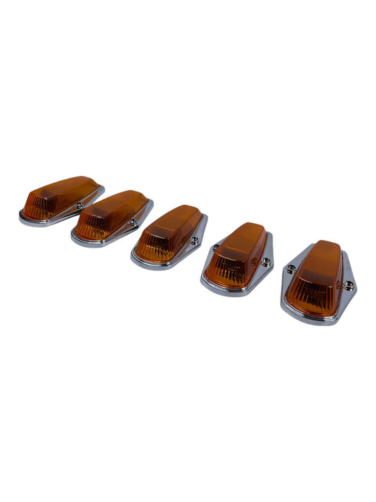 (1973-1997) Ford Fseries Complete Performance Amber Chrome Cab Light Kit