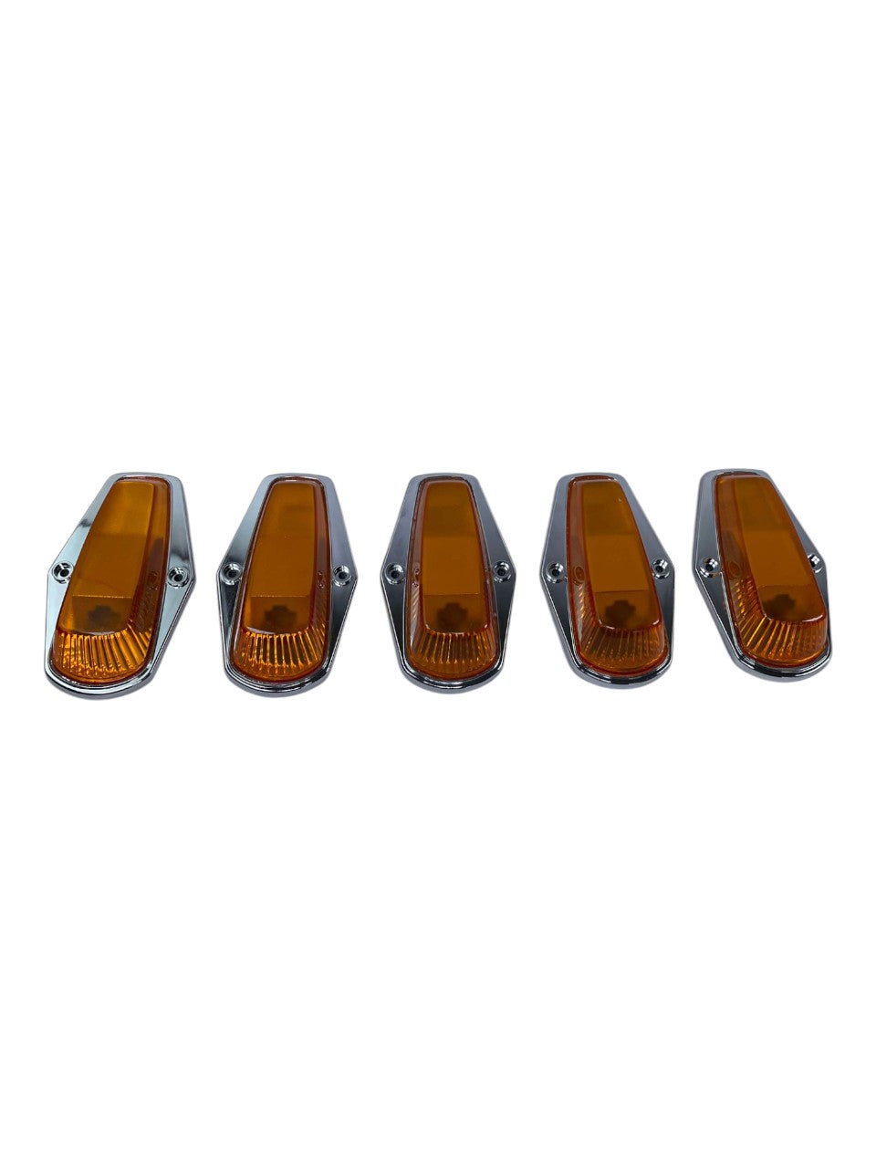 (1973-1997) Ford Fseries Complete Performance Amber Chrome Cab Light Kit