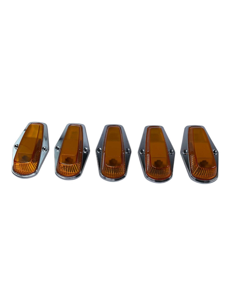 (1973-1997) Ford Fseries Complete Performance Amber Chrome Cab Light Kit