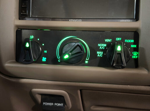 Billet Air Conditioner Control Knob Set