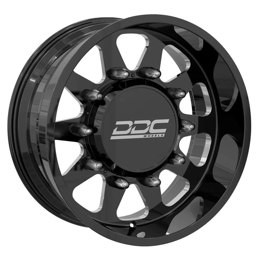 (1987 - 1997) DDC Wheels Black/Milled The Ten - 22"