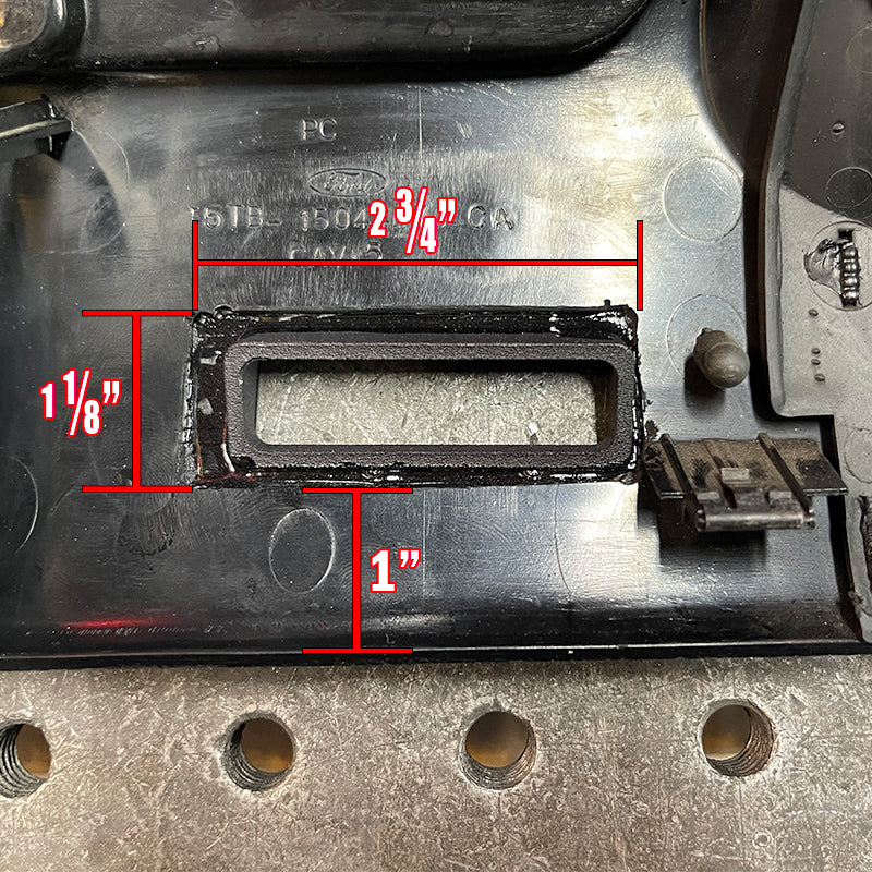 Rear Defroster Button Overlay / Ford Bronco