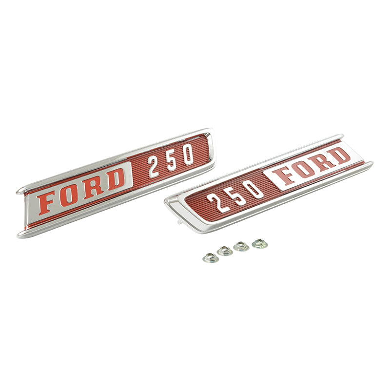 Hood Side Emblems - 1967 Ford F-Series