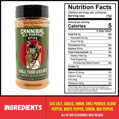 Grill Your Ass Off Cannibal All Purpose Spice