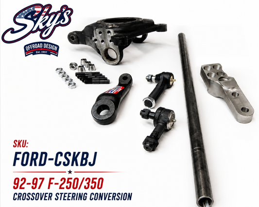 Sky's Offroad Design Dana 60 Crossover Steering Conversion – 1992–1997 Ford F-250/F-350