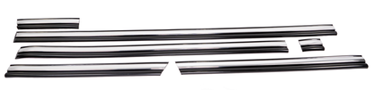BLEM-Chrome Body Molding Set - Black - 1992-1997 F-Series & Bronco- Regular Cab- Short Bed