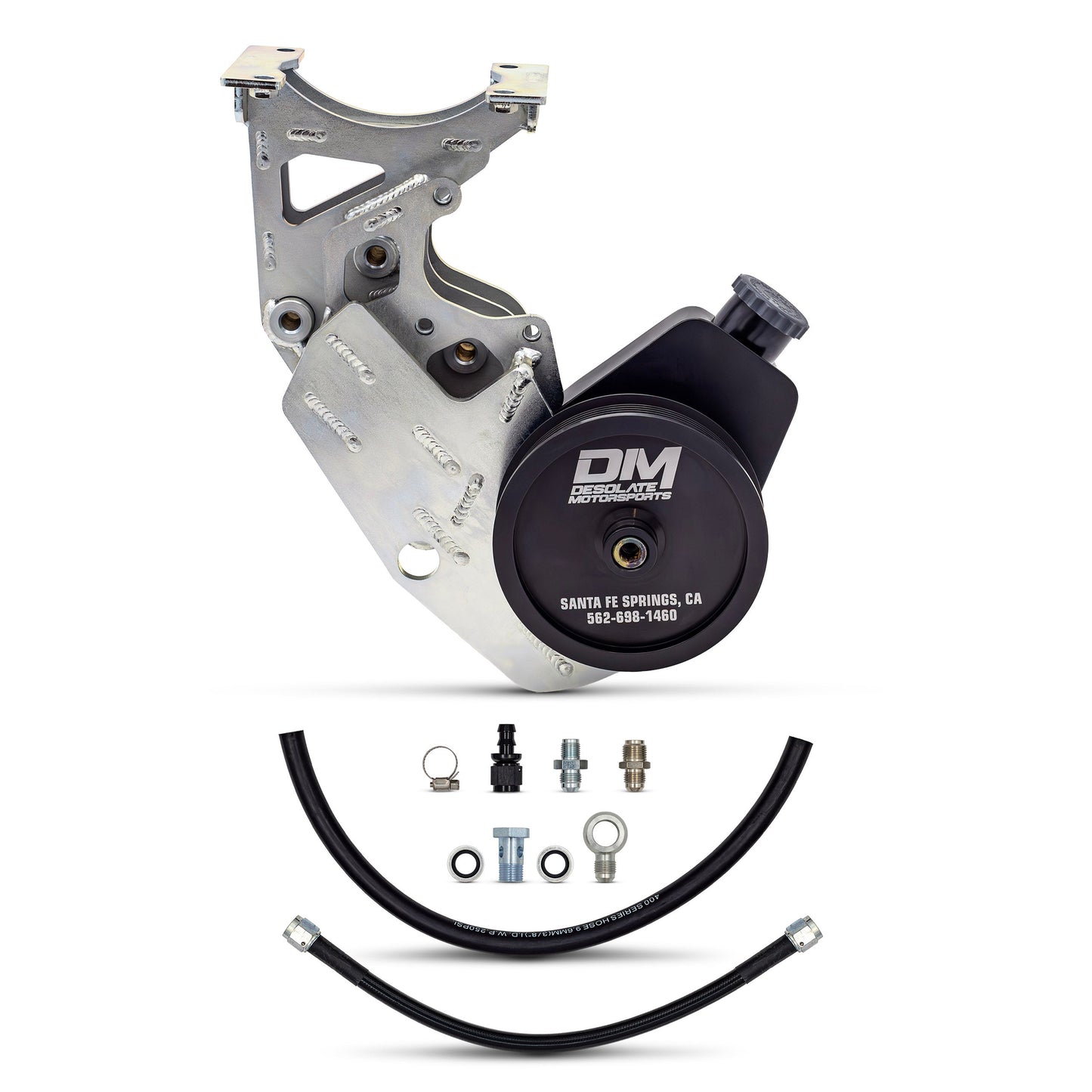 Desolate Motorsports Saginaw Power Steering Pump Conversion Kit – 1994.5–1997 Ford 7.3L Powerstroke