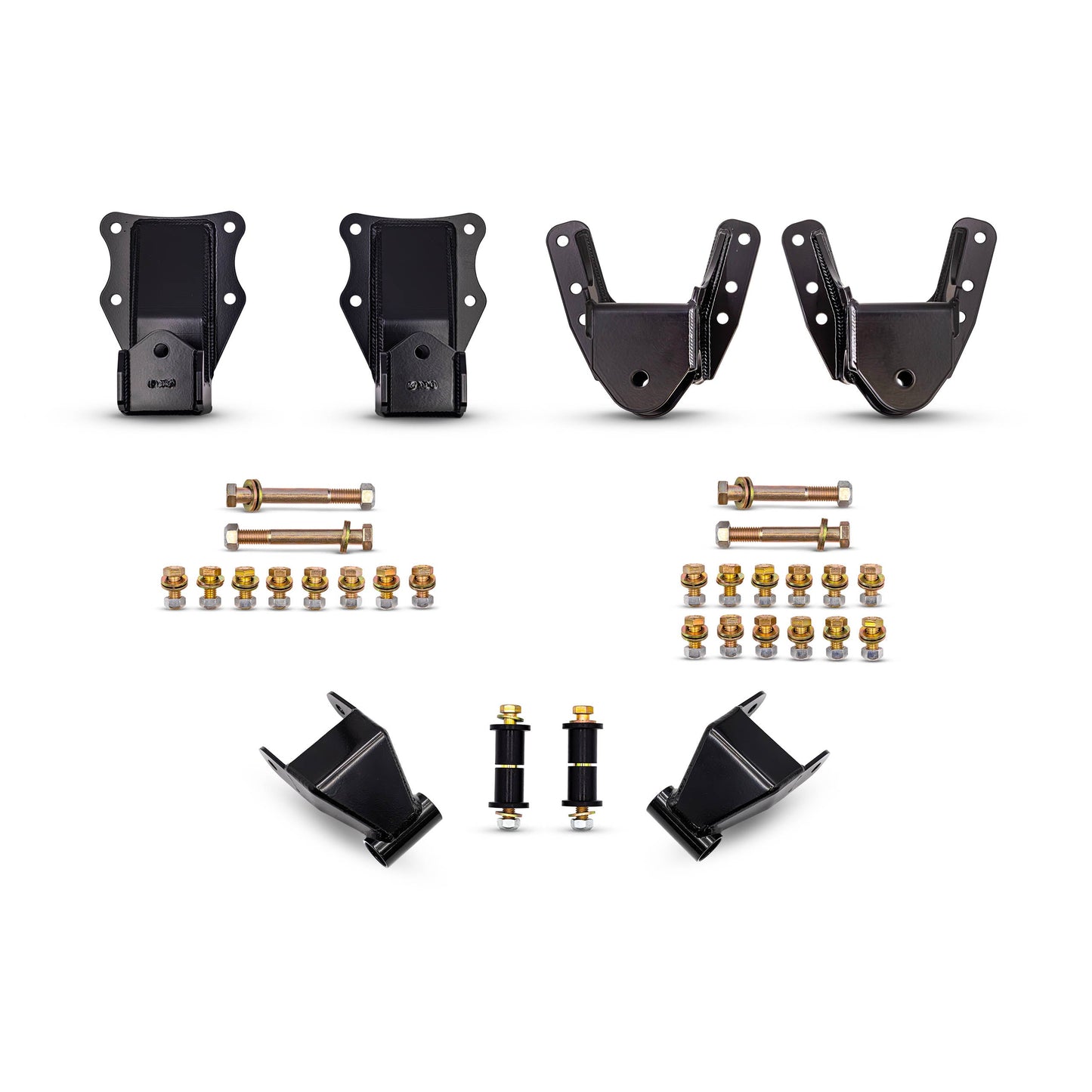 F-Series Fabricated Shackle Hanger and Extended Shackle Combo - 1980-1997 Ford F-Series