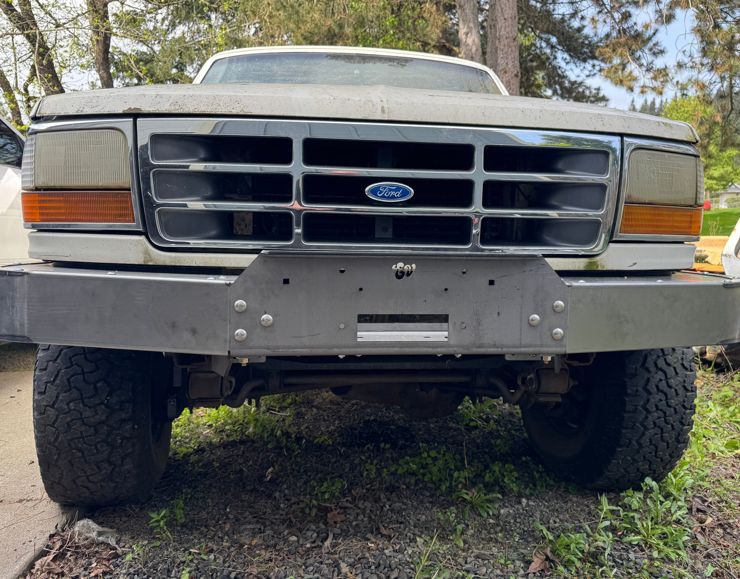 Engineered Vintage ‘GOAT' winch bumper - 1987-1997 Ford F-Series