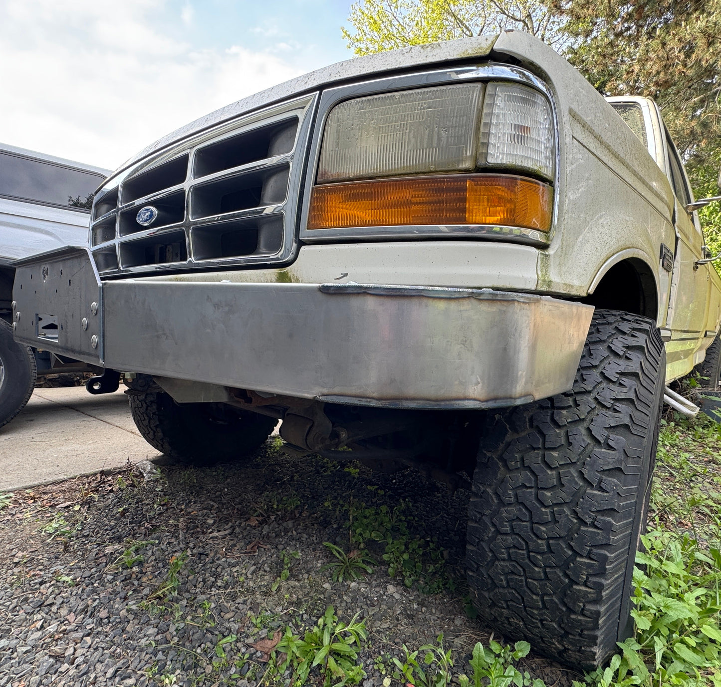 Engineered Vintage ‘GOAT' winch bumper - 1987-1997 Ford F-Series
