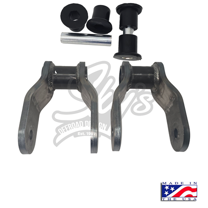 Front Shackle Reversal Shackles - 1980-1997 Ford F-Series/Bronco