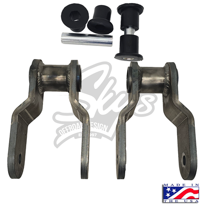 Front Shackle Reversal Shackles - 1980-1997 Ford F-Series/Bronco